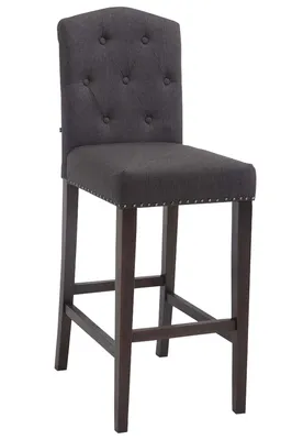 Produktbild von Barhocker HLO-CP34 Stoff antik  dunkelgrau