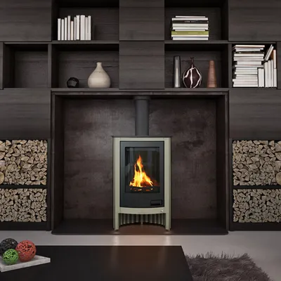 Produktbild von HS FLAMINGO Kaminofen MASTERFLAMME Piccolo I - oliv