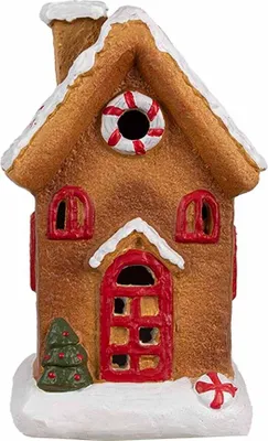 Produktbild von Clayre & Eef Lebkuchenhaus 15 cm Braun Keramik