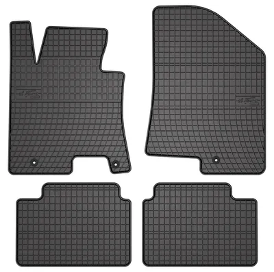 Produktbild von Gummi-Fußmatten für Hyundai i30 II 2011-2017 (Schrägheck/Kombi) – 4-tlg, Schwarz, passgenau – Wielganizator SolidPRO