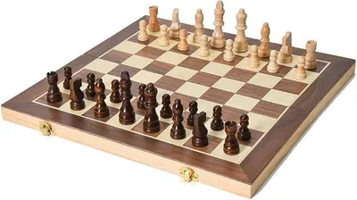 Imagen del producto de Juego de ajedrez magnético de madera para adultos y niños