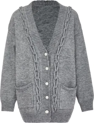 Immagine prodotto di Cardigan da donna Caissa - grigio chiaro melange, M