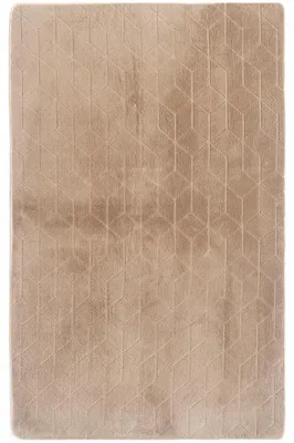 Produktbild von STRADO 3D-Plüschteppich „Hase“, weich wie ein Kaninchen, rutschfest, 120 x 170 cm, Beige