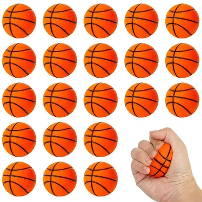 Produktbild von 40 Stück Mini Basketbälle,5CM Antistressball,Mini Basketbälle,Schaum Stressabbau Bälle,Schaumstoffbälle,Stressabbau Spielzeug,Anti Stress Spielzeug