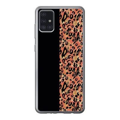 Produktbild von MuchoWow® Handyhülle Schutzhülle Hülle für Samsung Galaxy A52 5G Pantherdruck - Gold - Schwarz Silikon Softcase Handy Hülle - Umschlag