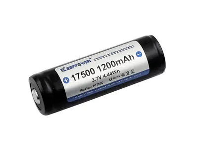 Obrázek produktu pro Keeppower 17500 baterie s 1200mAh, 3,6V - 3,7V Li-Ion baterie chráněná