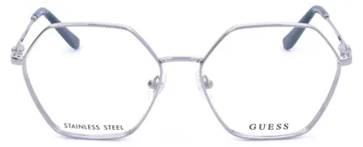 Produktbild von Guess GU50184 010 shiny antiqued light nickeltin 56/16/140 Damen Brillen