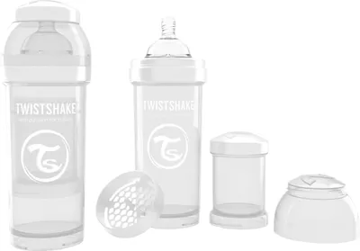 Image de Twistshake Baby bottle 78012-BLANCO in White color size 260 ML
