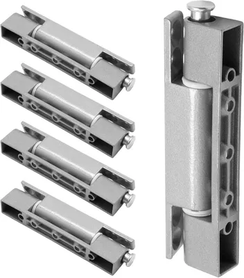 Obrázok produktu pre Dverový záves 95 mm, súprava 5 ks, biela, 60 skrutiek, pre drevené dvere