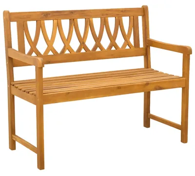 Produktbild von vidaXL Bank Outdoor Natur 110 x 55,5 x 90 cm Massivholz Akazie