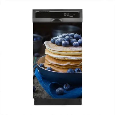 Produktbild von Magnete Dekorative 45x70 cm Küche Magnetmatte Spülmaschine - Pfannkuchen mit Heidelbeere