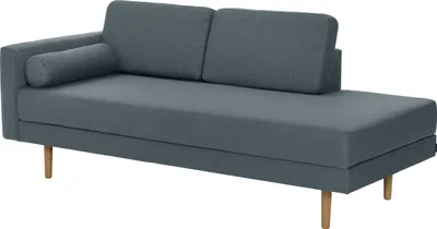 Produktbild von Max Winzer Recamiere Armlehne links Ivo - Flachgewebe blau-grau - Maße: 190 x 87 x 81 cm