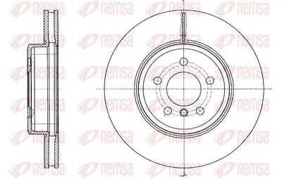 Produktbild von 2x REMSA Bremsscheibe 61549.10 vorne für BMW 5 Touring (F11) 5 Limousine (F10)