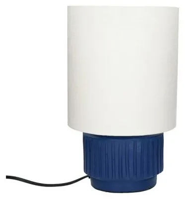 Productafbeelding van Pomax Cordoba tafellamp, blauw, Ø 18 x H 31 cm