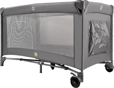 Produktbild von KIK KX2973, faltbares Reisebett mit Matratze, maximales Gewicht: 15 kg, Farbe: Grau