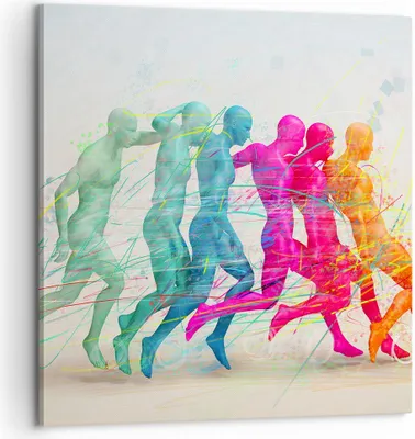 Produktbild von Bild auf Leinwand - Leinwandbild - Spieler Ziel tröpfeln Energie - 60x60cm - Wand Bild - Wanddeko - Leinwanddruck - Bilder - Kunstdruck - Wanddekoration - Leinwand bilder - Wandkunst - AC60x60-3177