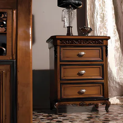 Produktbild von Nachttisch Schrank Möbel Italien Beistelltisch Schränke Schlafzimmer Nachttische