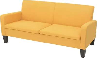 Zdjęcie produktu dla Sofa 3-osobowa, żółta, 180 x 65 x 76 cm