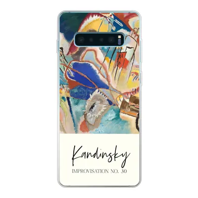 Produktbild von MuchoWow® Handyhülle Schutzhülle Hülle für Samsung Galaxy S10 Plus Improvisation Nr. 30 - Wassily Kandinsky - Kunst Silikon Softcase Handy Hülle - Schutzhülle