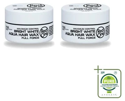 Immagine prodotto di 2 confezioni di cera modellante per capelli Red One Bright White, per una tenuta massima, formato da 150 ml ciascuna
