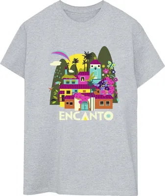 Produktbild von Disney - "Encanto Many Houses" T-Shirt für Damen BI22324 (L) (Grau)