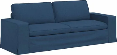 Image de Canapé vidaXL bleu 222 x 80 x 82 cm en tissu