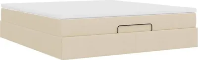 Produktbild von Ottoman-Bett mit Matratze Creme 180x200 cm Stoff