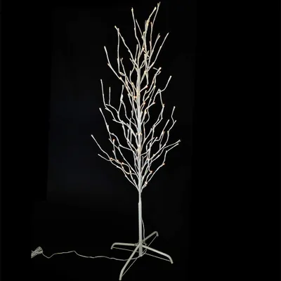 Produktbild von Festliche LED-Lichterbaum Birke 160 cm mit 200 warmweißen LEDs für innen und außen