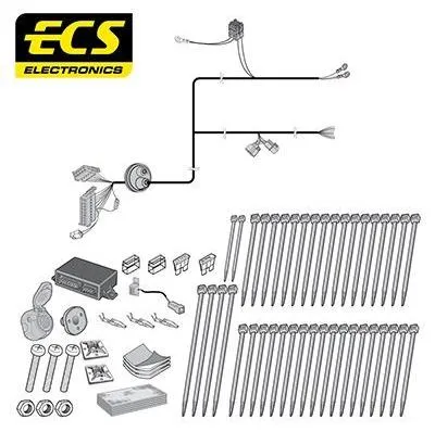 Produktbild von ECS LN005BL Elektrosatz Anhängerkupplung E-Satz für FIAT Idea (350) Anhängevorrichtung