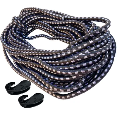 Produktbild von Expanderseil Ø 8mm Länge 20 m Schwarz mit 2 Haken