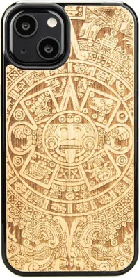 Produktbild von Holzhülle für iPhone 13 AZTEC CALENDAR ANIEGRE
