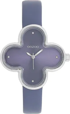 Produktbild von Oozoo Armbanduhr blau Leder Timepieces Damen Analog-Quarzuhr UOC11522