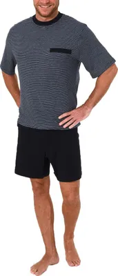 Produktbild von Herren Pflegeoverall kurzarm mit Reissverschluss am Rücken und Bein 261 171 90 772 ; Ringel jeans , L
