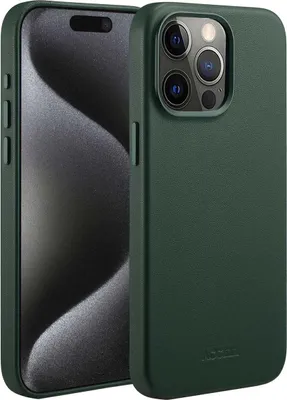 Immagine prodotto di Accezz MagSafe Backcover in pelle per Apple iPhone 15 Pro Max - Verde cedro