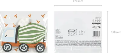Zdjęcie produktu dla PartyDeco SPK31, Wielobarwny, Papier, Obraz, 320 mm, 260 mm, 16 cm