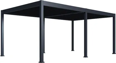 Produktbild von Paragon Outdoor Grand Tuscan 1220 Aluminium Pergola mit Lamellendach 4x6 m