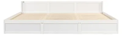 Produktbild von HOME DELUXE Familienbett DILAR – Weiß, Kiefer (270 x 200 cm) inkl. Lattenrost | Ideal für Familienkomfort (ohne Matratze)