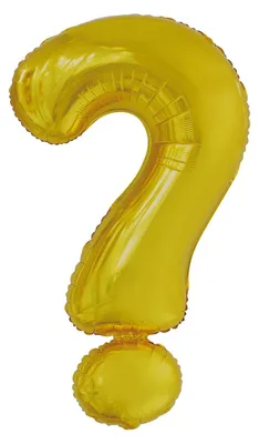 Immagine prodotto di Palloncino in foil punto interrogativo oro - 88 cm