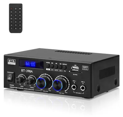 Image de Amplificateur audio, amplificateur Bluetooth 5.0, 2 canaux, 60W x 2