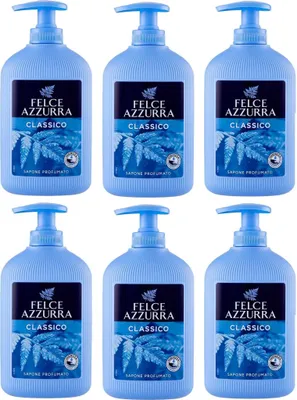 Produktbild von PAGLIERI Felce Azzurra classico Flüssigseife Spender 6x 300 ml