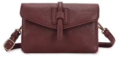 Imagen del producto de Bolso de hombro de cuero sintético Giuliano - Para mujer - Color burdeos