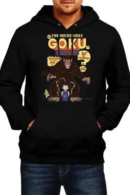 Obrázok produktu pre Pánska Mikina S Kapucňou Japan Anime Manga Comics Dragon Anime Manga Ball Z 16, Man 2XL / čierna