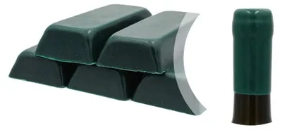 Immagine prodotto di Shellac verde generico, 500 g, oppure cera sigillante per sigillare bottiglie di vino