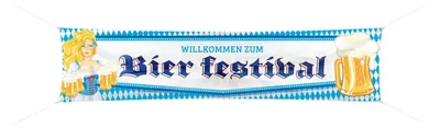 Produktbild von Bier Festival Banner Bier Liesl 1,8m x 40cm