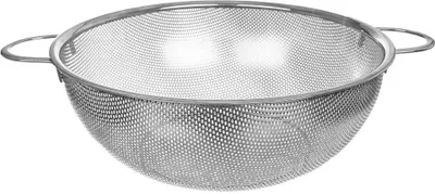Produktbild von Küchensieb aus Stahl Sieb zum Abtropfen von Gemüse und Obst 28,5 cm