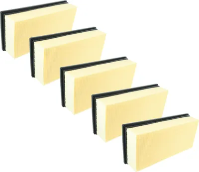 Produktbild von vhbw 5x Flachfaltenfilter M Ersatz für Kärcher 6.907-276.0 für Industriestaubsauger Staubsauger
