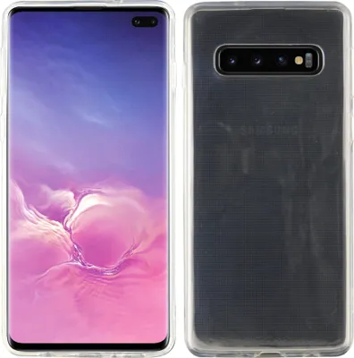 Produktbild von cofi1453® Silikon Hülle Basic kompatibel mit SAMSUNG GALAXY S10 PLUS (G975F) Case TPU Soft Handy Cover Schutz Transparent