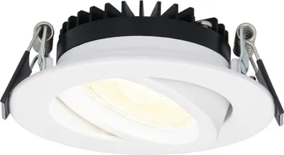Image de HOFTRONIC - Spot encastrable LED Rome plat 6W 430lm IP44 2700K Blanc