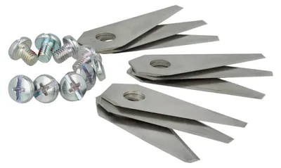 Produktbild von vhbw 27x Ersatz-Messer Ersatz für Bosch F 016 104 255, F 016 800 321 für Rasenmäher - Ersatzklinge Silber, Stahl