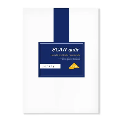 Obrázek produktu pro SCANquilt prostěradlo JERSEY ELASTIC LYCRA bílá 95% dlouhovlákná česaná bavlna 5% elastan 140 x 200 cm